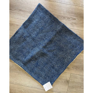 New Pottery Barn Faye Textured Throw Pillow Cover 20" Square Stormy Blue